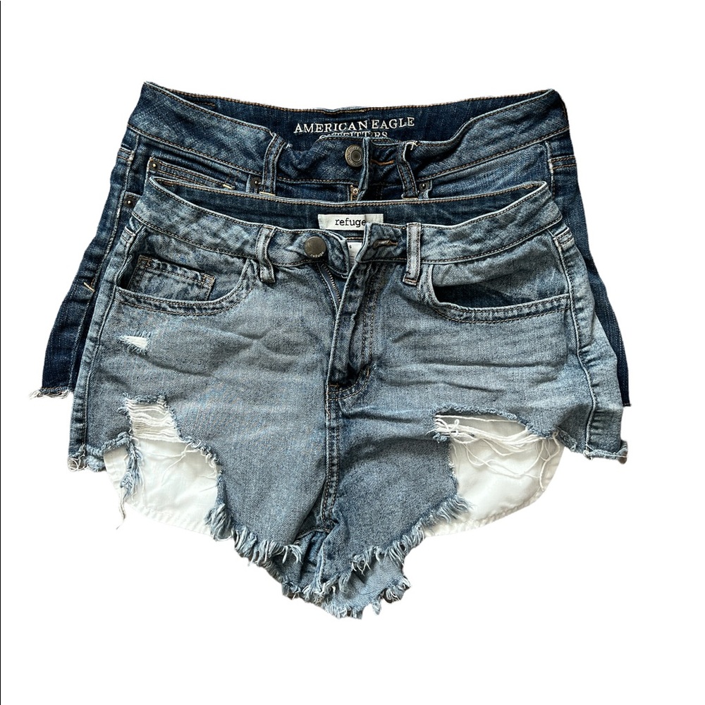 Lot of 2 Bundle American Eagle Refuge Cutoff Shorts Size 6